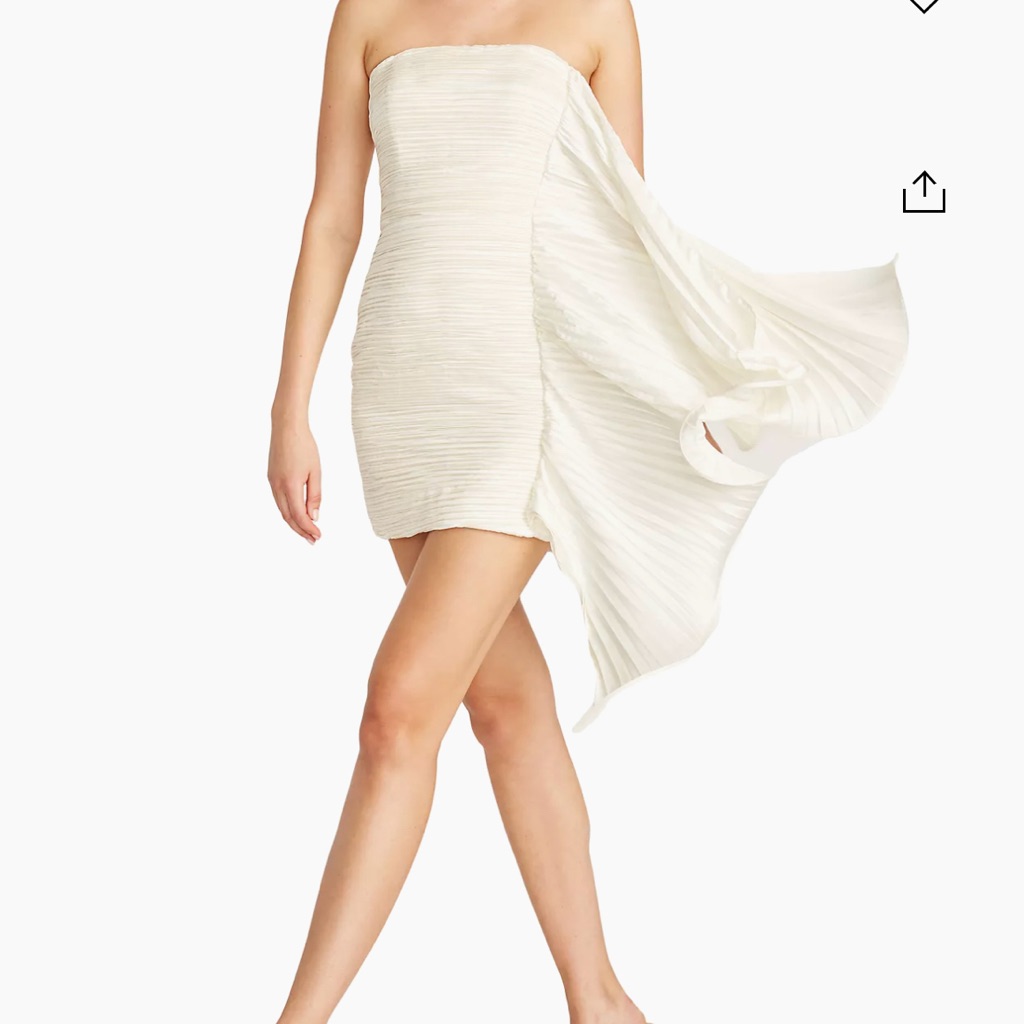 New Strapless Ivory Dress. Amur Inspired